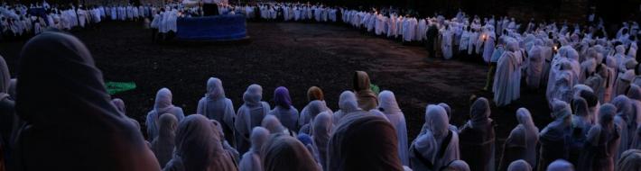 Dawn at the St Mary's Day Ceremony - Axum, Ethiopia