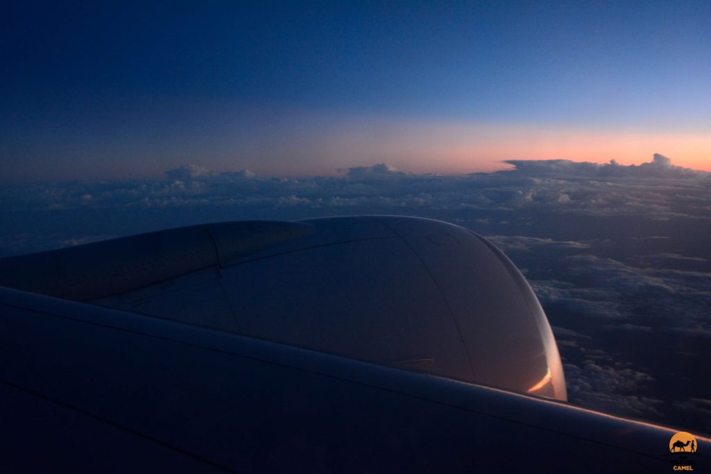 Dusk on Flight Between Nairobi and Dubai