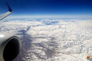 Why I Love Window Seats - Mountain Views between Dubai and Prague with flydubai